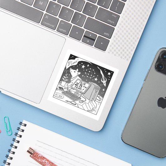 25th IFCompステッカー シール (ノートパソコンとiPhone)