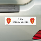 25th Inf Div b-s バンパーステッカー (車上)