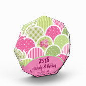 25th Modern Floral Pink Anniversary Photo Block  フォトブロック (左)