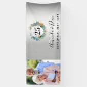 25th silverの記念結婚写真黙示録 横断幕 (縦)