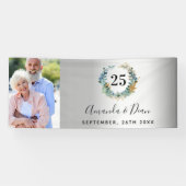 25th silverの記念結婚写真黙示録 横断幕 (横)