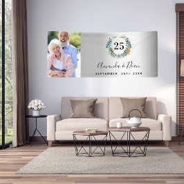 25th silverの記念結婚写真黙示録 横断幕
