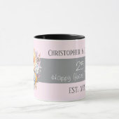 25th silver anniversary flowers names pink マグカップ (中央)