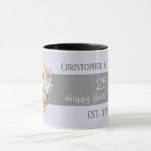 25th silver anniversary flowers names purple マグカップ (中央)