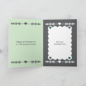 25th Silver Anniversary photo green grey カード (内部)