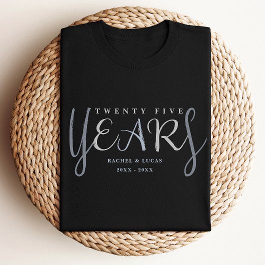 25th Silver Wedding Anniversary Gift Tシャツ