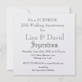 25th SURPRISE Anniversary招待状 – シルバーバラ 招待状 (裏面)