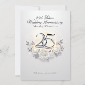 25th Wedding Anniversary Card – Celebrating 25 Yea シーズンカード