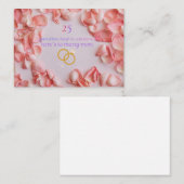 25th Wedding Anniversary Card for Couples – Silver ノートカード (正面/裏面)