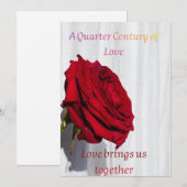 25th Wedding Anniversary Card for Parents – Silver シーズンカード (正面/裏面)