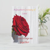 25th Wedding Anniversary Card for Parents – Silver シーズンカード (スタンド正面)