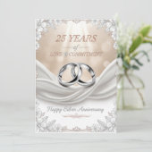 25th Wedding Anniversary Card – Silver Anniversary シーズンカード (スタンド正面)