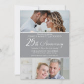 25th Wedding Anniversary Celebration Then and Now  招待状 (正面)