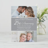 25th Wedding Anniversary Celebration Then and Now  招待状 (スタンド正面)