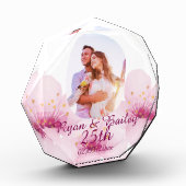 25th Wedding Anniversary Cherry Blossom Design フォトブロック (左)