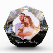 25th Wedding Anniversary Elegant Diamond Design フォトブロック (正面)