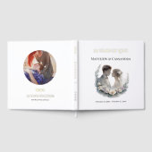 25th Wedding Anniversary Gold Foil Celebration ゲストブック (全面)