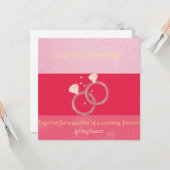 25th Wedding Anniversary Greeting Card – Silver An カード (正面/裏面インサイチュ)