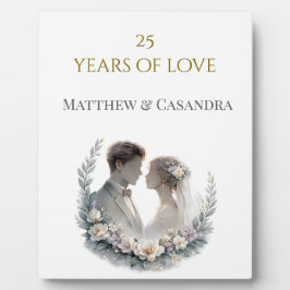 25th Wedding Anniversary Heirloom Celebration フォトプラーク