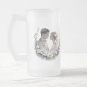 25th Wedding Anniversary Heirloom Celebration フロストグラスビールジョッキ (左)