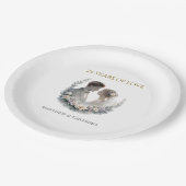 25th Wedding Anniversary Heirloom Celebration ペーパープレート (アングル)