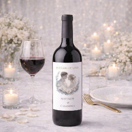 25th Wedding Anniversary Heirloom Celebration ワインラベル