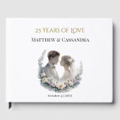 25th Wedding Anniversary Heirloom-Like Celebration ゲストブック (正面)