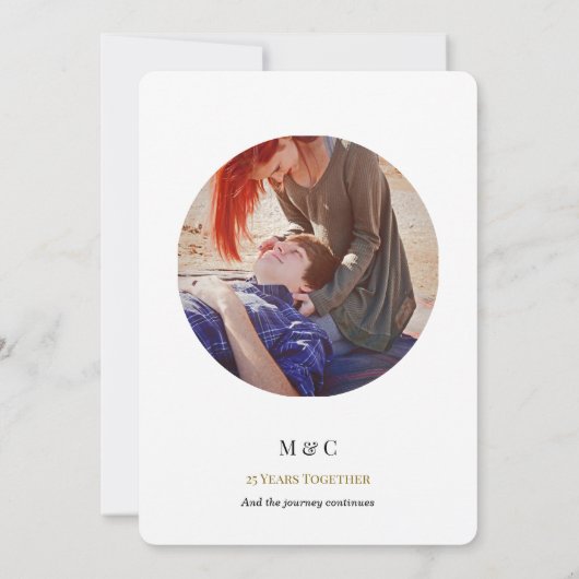 25th Wedding Anniversary Heirloom-Like Celebration 招待状 (裏面)