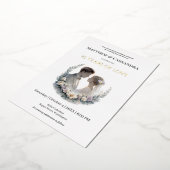 25th Wedding Anniversary Heirloom-Like Celebration 箔シーズンカード (回転した状態)