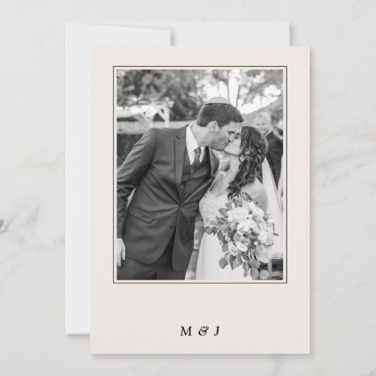 25th Wedding Anniversary Party Vow Renewal 2 Photo 招待状 (裏面)