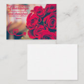 25th Wedding Anniversary / Silver Wedding Greeting ノートカード (正面/裏面)