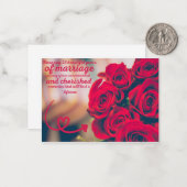 25th Wedding Anniversary / Silver Wedding Greeting ノートカード (正面/裏面インサイチュ)