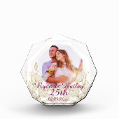 25th Wedding Anniversary Spring Flowers Design フォトブロック (正面)