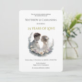 25th Wedding Anniversary Vow Renewal 招待状 (スタンド正面)