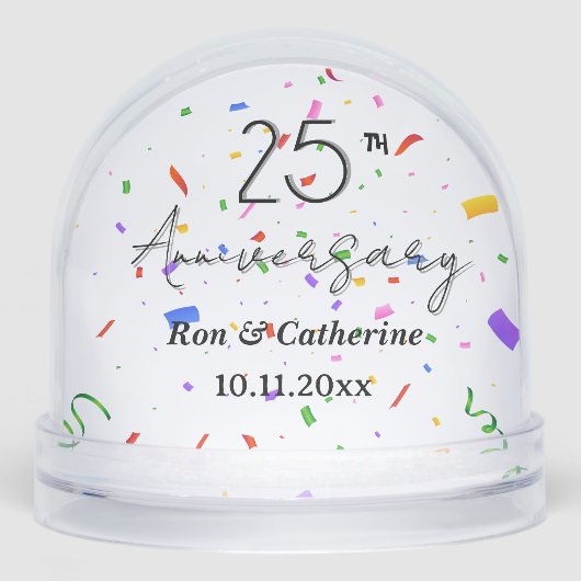 25th Wedding Anniversary With Classic Photo (正面)