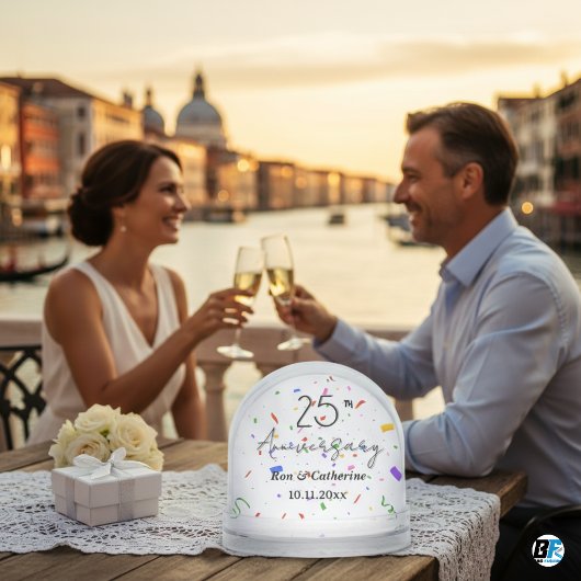 25th Wedding Anniversary With Classic Photo