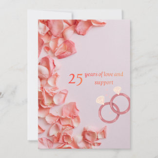 25th wedding greeting cards シーズンカード