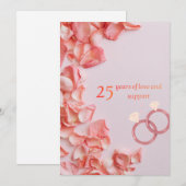 25th wedding greeting cards シーズンカード (正面/裏面)