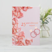 25th wedding greeting cards シーズンカード (スタンド正面)
