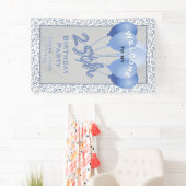 25th Welcome Blue/White Random Number Pattern 横断幕 (インサイチュ)