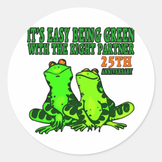 25thweddinganniverssaryb1 ラウンドシール (正面)