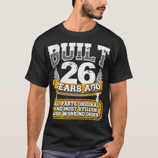 26おもしろい期誕生日シャツヴィンテージ26年築 Tシャツ