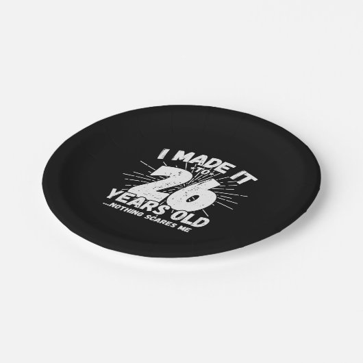 26おもしろい誕生日引用文皮肉26歳 ペーパープレート (アングル)