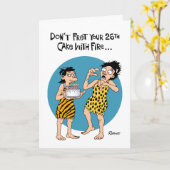 26おもしろい誕生日 カード (黄色い花)