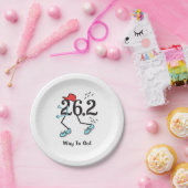 26おもしろい.2マラソン選手©マラソン走者への道 ペーパープレート (パーティー)