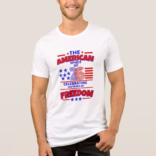 26のアメリカの精神：自由の250年 トライブレンドＴシャツ (正面)
