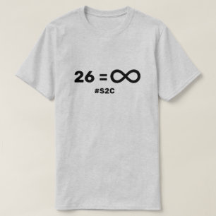 26の手紙、無限可能性 Tシャツ