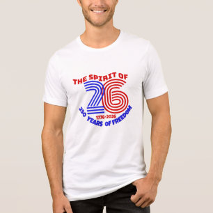 26の精神は250年の自由の上に生きる トライブレンドTシャツ