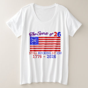 26の精神:まだ250で揺れる プラスサイズTシャツ