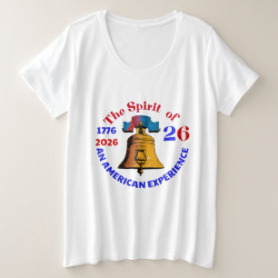 26の精神:アメリカの経験 プラスサイズTシャツ